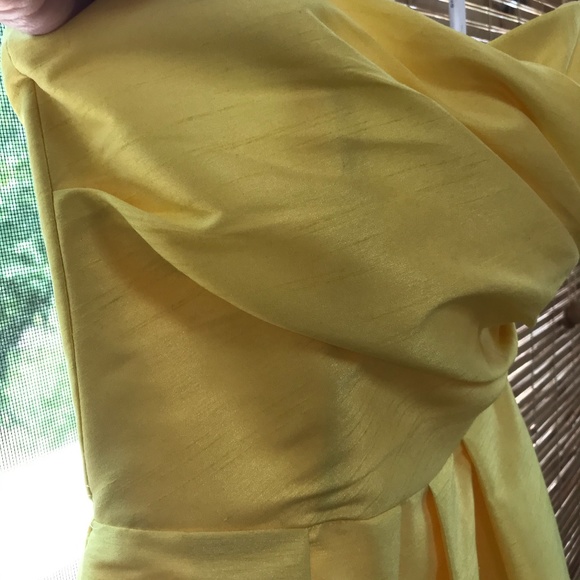 ALFRED SUNG Yellow Cocktail Dress - Picture 7 of 11